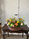 Corona con Flores de Temporada