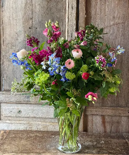 [W-CRIALTTEMP] Cristal Alto con Flores de Temporada